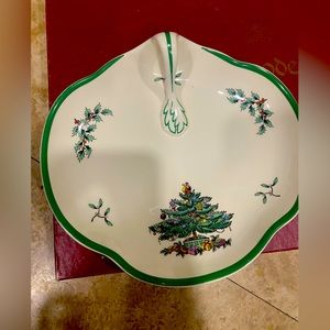 Spode Christmas Tree handled tray